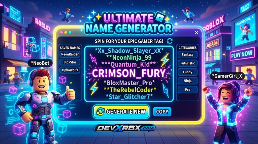 Roblox name generator